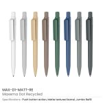 Recycled-Pens-Maxema-Dot-MAX-D1-MATT-RE-allcolors-1.jpg